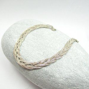 Braided Sterling Bracelet